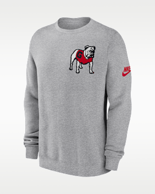 Мужские Georgia Legacy Nike College Pullover Crew