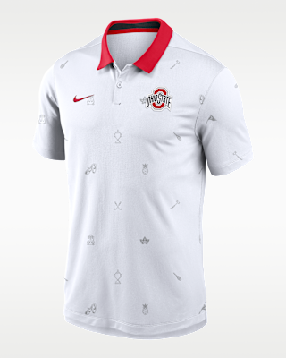 Мужские  Ohio State Vapor Pattern Nike Dri-FIT College Polo