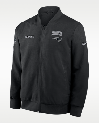 Мужская куртка New England Patriots Salute to Service Sideline Nike NFL Full-Zip Bomber