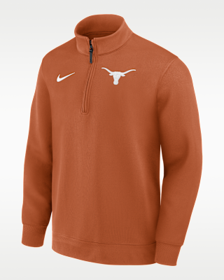 Мужские  Texas Coaches Nike Dri-FIT College Long-Sleeve 1/2-Zip Top