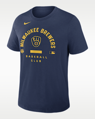 Мужская футболка Milwaukee Brewers Authentic Collection Early Work Nike Dri-FIT MLB