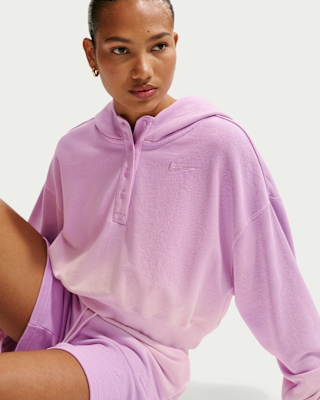 Женское худи Nike Sportswear Phoenix Fleece Oversized Henley Hoodie