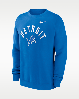 Мужские Detroit Lions Club Nike NFL Pullover Crew