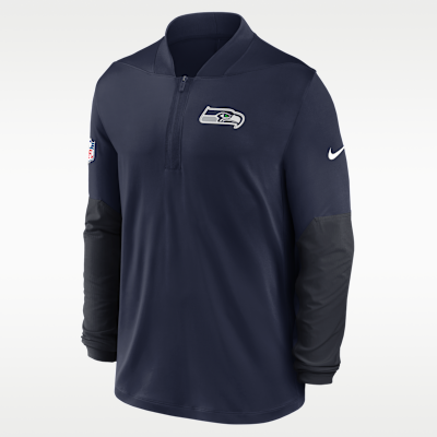 Playera Nike Dri-FIT de la NFL de medio cierre para hombre Seattle Seahawks Feel the Pressure