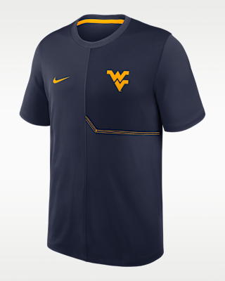 Мужские  West Virginia Sideline Coach Nike Dri-FIT College Top