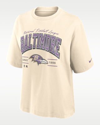 Женская футболка Baltimore Ravens Vintage Mod Boxy Nike NFL