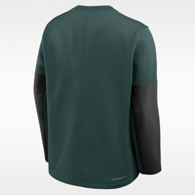 Michigan State Sideline Coach Men's Nike Therma-FIT College Long-Sleeve T-Shirt
