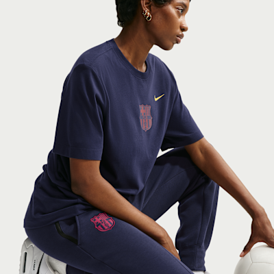 Nike FC Barcelona Tech Fleece Nike Sportswear Normal Belli Kadın Futbol Jogger'ı görsel 4