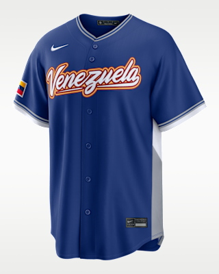 Мужские джерси Jackson Chourio Venezuela National Baseball Team 2026 World Baseball Classic Nike Stadium Jersey