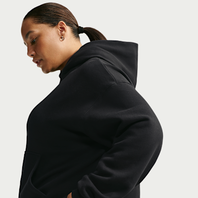 Nike Studio Fleece Orta Kalınlıkta Oversize Kapüşonlu Kadın Sweatshirt'ü görsel 2