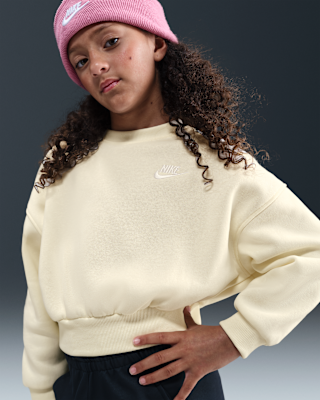 Детский свитшот Nike Sportswear Club Fleece Girls' Boxy Crew-Neck