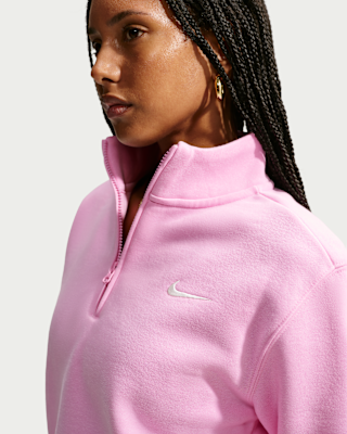 Женские Nike Studio Fleece Medium Weight 1/4-Zip Top