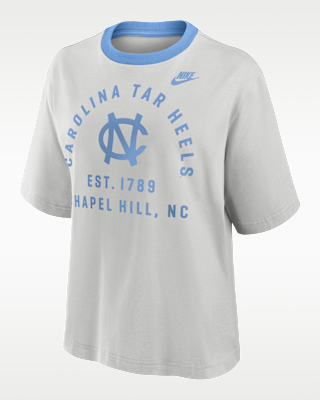 Женская футболка North Carolina Legacy Arch Script Boxy Nike College