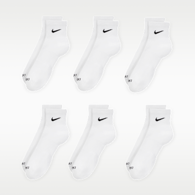 Calcetines al tobillo de entrenamiento Nike Everyday Plus Cushioned (6 pares)