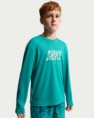 Детские Nike Swim Hydroguard Big Kids' (Boys') Dri-FIT UV Long Sleeve Top