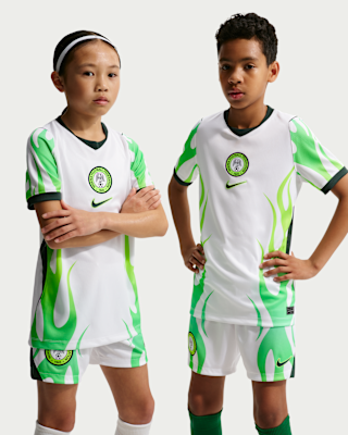 Детские джерси Nigeria 2026 Stadium Away Big Kids' Nike Dri-FIT Soccer Replica Jersey