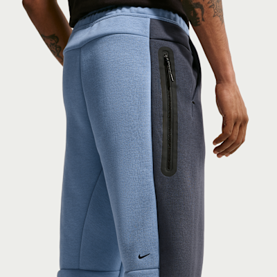 Nike Tech Renk Bloklu Açık Paçalı Fleece Erkek Eşofman Altı görsel 3