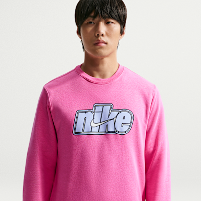 Nike Sportswear Club เสื้อวอร์มคอกลมผ้าเฟรนช์เทรีผู้ชาย