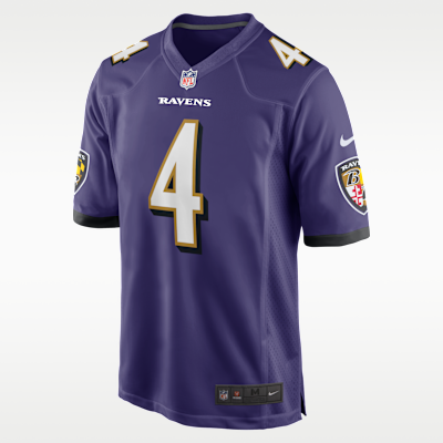Jersey de fútbol americano Nike de la NFL Game para hombre Zay Flowers Baltimore Ravens