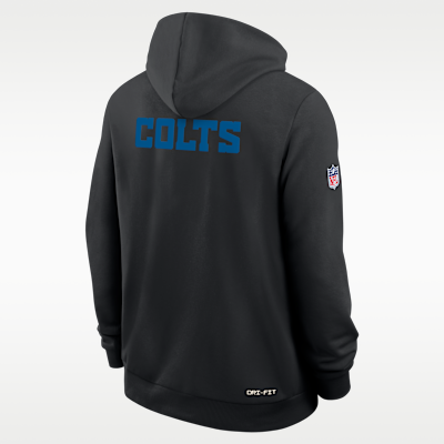 Indianapolis Colts Alt 2 Tight Coverage Sideline Men's Nike Dri-FIT NFL Pullover Hoodie