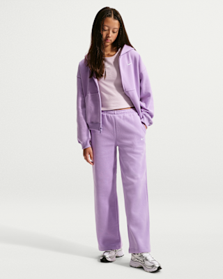 Детские Nike Sportswear Studio Fleece Girls' Open-Hem Pants