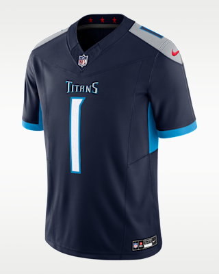 Мужские джерси Cam Ward Tennessee Titans 2025 NFL Draft First Round Pick Nike Dri-FIT NFL Limited Jersey