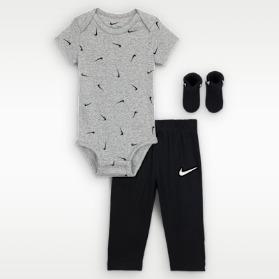Nike Baby 3-Piece Bodysuit and Waffle Pants Set