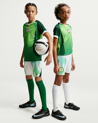 Детские шорты Nigeria 2026 Stadium Away Big Kids' Nike Soccer Dri-FIT Replica Shorts