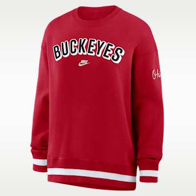 Ohio State Legacy Phoenix Women's Nike College Oversized Pullover Crew