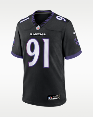 Мужские джерси Trey Hendrickson Baltimore Ravens Nike NFL Game Jersey