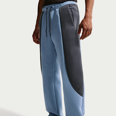 Nike Tech Renk Bloklu Açık Paçalı Fleece Erkek Eşofman Altı görsel 2