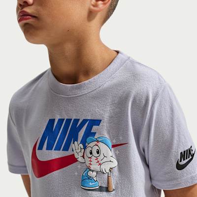 Playera de béisbol Futura para niños talla pequeña Nike