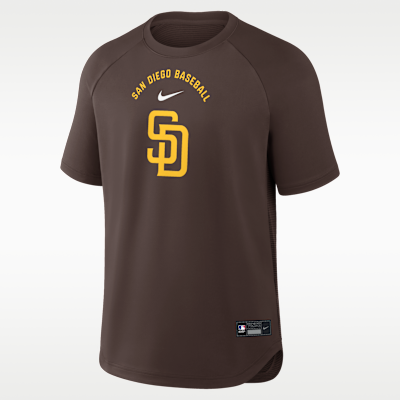 San Diego Padres Authentic Collection Batting Practice Pregame Men's Nike Dri-FIT MLB Top