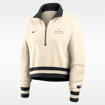 Penn State Legacy Women's Nike College Cropped 1/4-Zip Crew