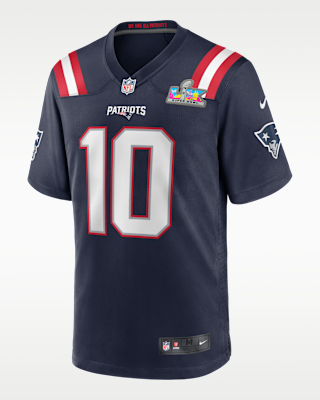 Мужские джерси Drake Maye New England Patriots Super Bowl LX Nike NFL Game Jersey