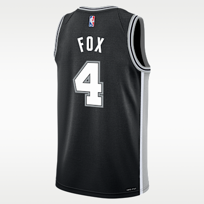 Jersey Swingman para niños talla grande de De'Aaron Foxde los San Antonio Spurs Icon Edition
