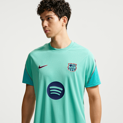 Nike FC Barcelona Strike Üçüncü Nike Dri-FIT Kısa Kollu Erkek Futbol Üstü