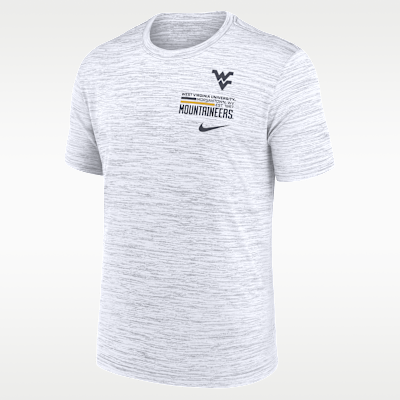 West Virginia Campus Chest Stack Velocity Men's Nike Dri-FIT College T-Shirt