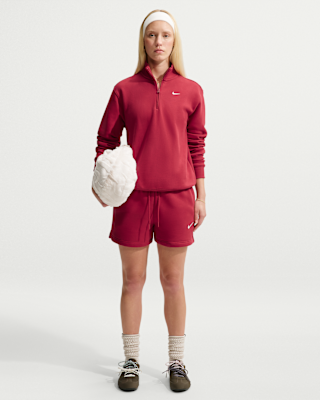 Женские шорты Nike Studio Fleece Medium Weight Mid-Rise Shorts