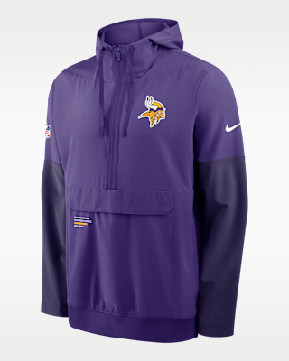 Мужская куртка Minnesota Vikings Well Rounded Anorak Nike NFL 1/2-Zip Hooded