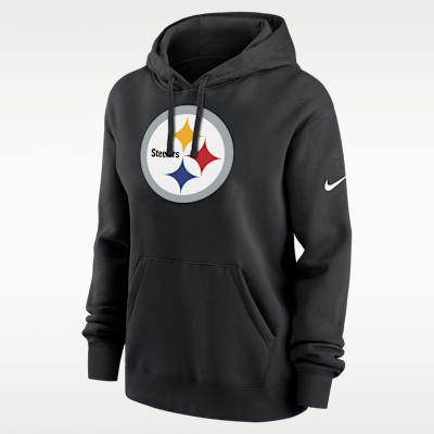 Sudadera con gorro sin cierre Nike de la NFL para mujer Pittsburgh Steelers Club