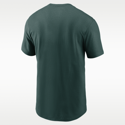 Playera universitaria Nike para hombre Michigan State Legacy Arch 2-Hit