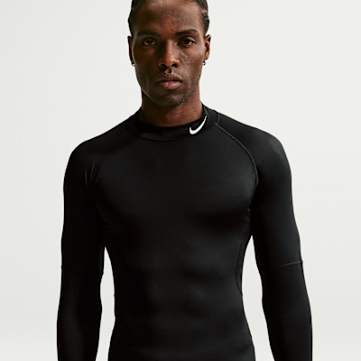 Nike Pro Dri-FIT Balıkçı Yakalı Uzun Kollu Erkek Fitness Üstü