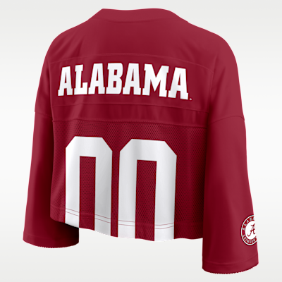 Alabama Jersey Women's Nike Dri-FIT College Cropped Top