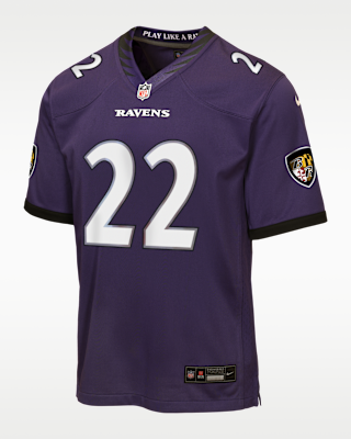 Детские джерси Derrick Henry Baltimore Ravens Big Kids' Nike NFL Game Jersey
