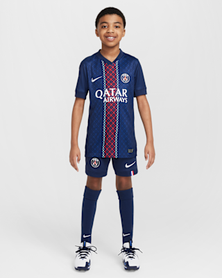 Maillot De Foot Personnalisé Paris 2025/2026 - Ensemble T-shirt, Short Et Chaussettes Pour Adulte Et Enfant