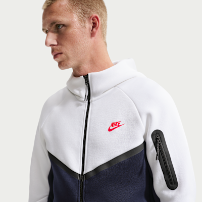 Nike Tech Fleece Windrunner Tam Boy Fermuarlı Erkek Ceketi görsel 3
