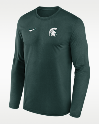 Мужская футболка Michigan State Sideline Legend Small Logo Nike Dri-FIT College Long-Sleeve