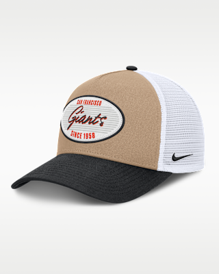 Мужские  San Francisco Giants Rise Nike MLB A-Frame Trucker Adjustable Hat