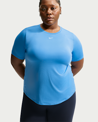 Женские шорты Nike One Classic Dri-FIT Short-Sleeve Top (Plus Size)
